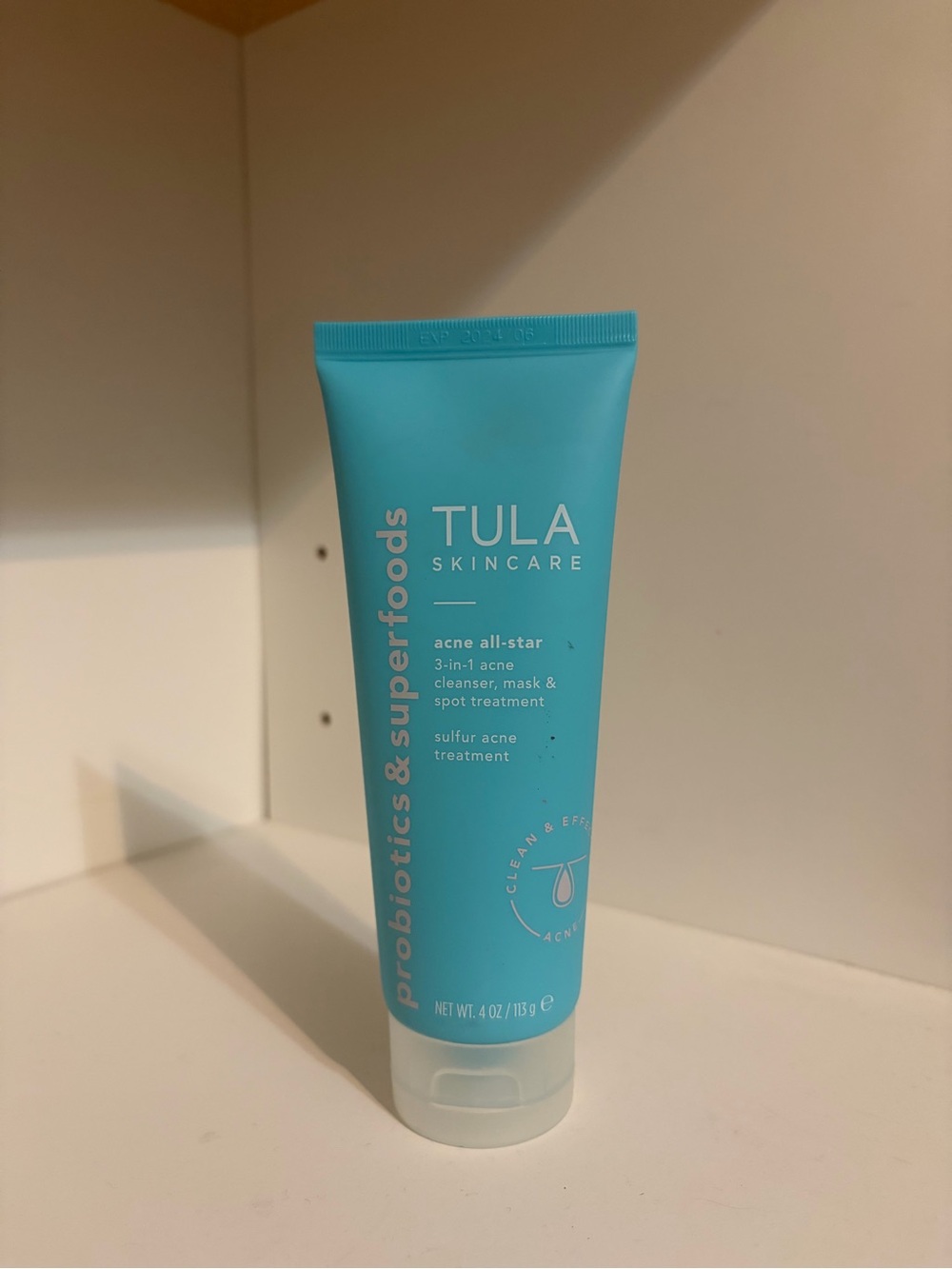 Tula Skincare Acne All-Star 3-in-1 Cleanser in teal